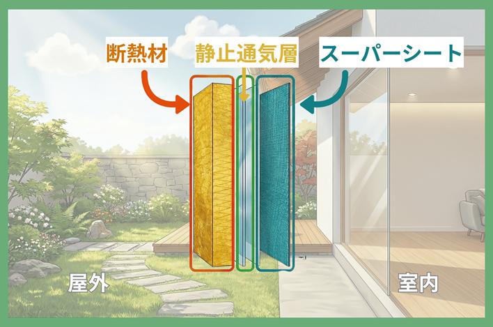 トリプル断熱の構造